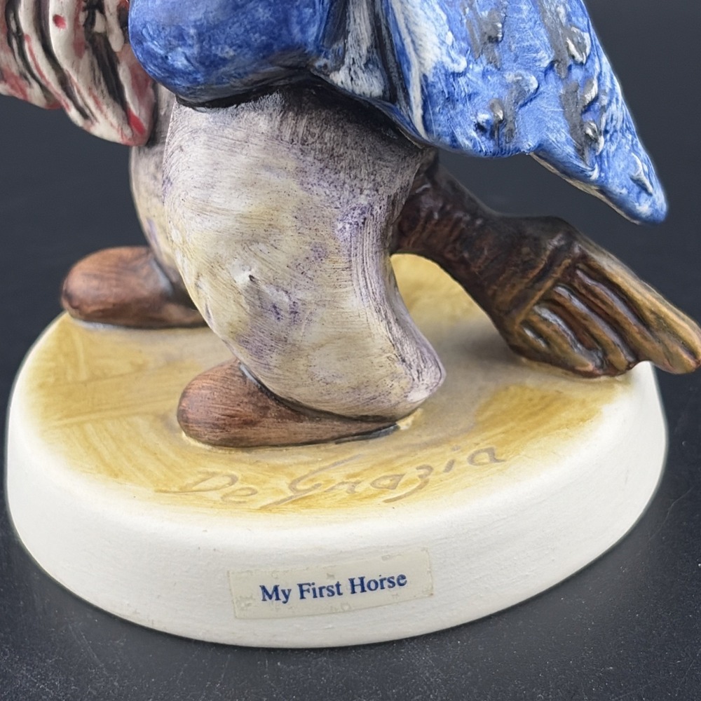 Signed Goebel W Germany DeGrazia Figure 6" My First Horse 1983 - Picture 4 of 10